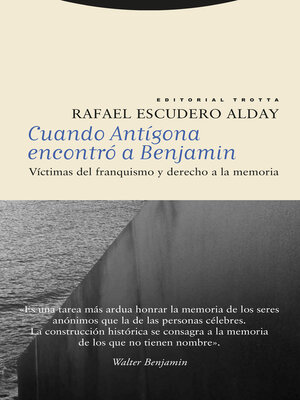 cover image of Cuando Antígona encontró a Benjamin